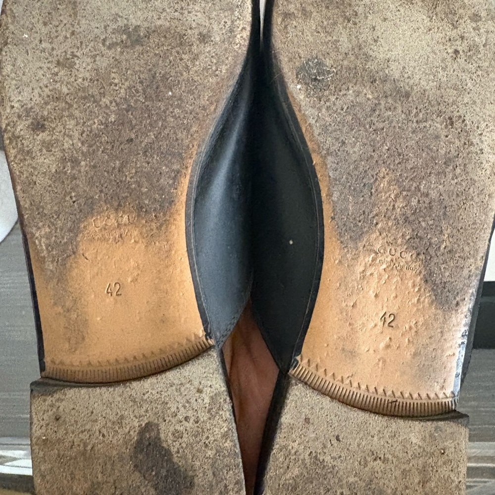 Gucci Women Princetown Leather Mules 42 - Picture 5 of 11